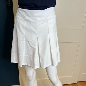 Lilly Pulitzer White Pleated Tennis Skort